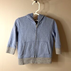 12 month zip up hoodie blue